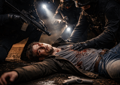 L&rsquo;assassinat de l&rsquo;homme par les forces