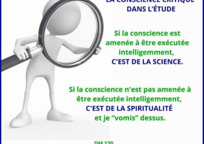 La conscience critique dans l’étude