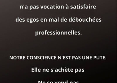 Parce que ça doit être dit