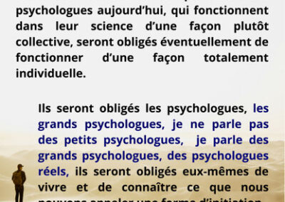Psychologie et science psychologique du mental