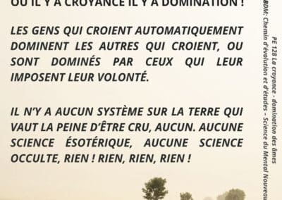 La domination de la croyance