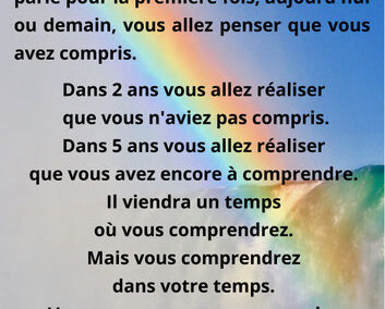 On a chacun notre temps pour l&rsquo;instruction