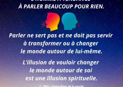 Parler beaucoup pour rien