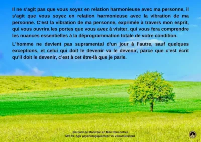 MR-024 : agir psychologiquement vs vibratoirement