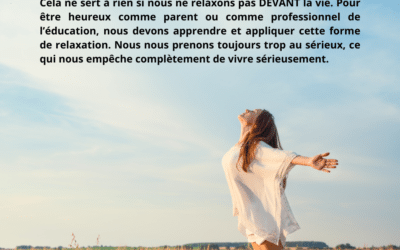 D.K – LOI 6 : IL FAUT RELAXER FACE À LA VIE