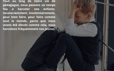 D.K – LOI 9 : IL FAUT ÉVITER LE HARCÈLEMENT INCONSCIENT