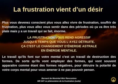 MR-047 : Le phénomène de la frustration (partie 2)