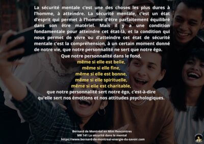 MR-141 : La sécurité dans le mental