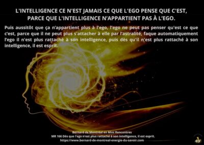 MR-166 : Dès que l&rsquo;ego n&rsquo;est plus rattaché à son intelligence, il est esprit