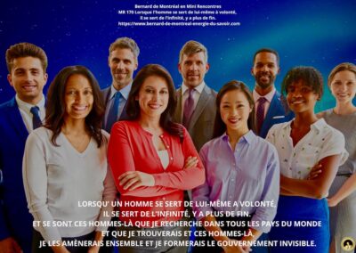 MR-170 : Lorsque l’homme se sert de lui-même à volonté, il se sert de l’infinité, il n’y a plus de fin