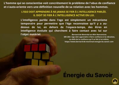 MR-206 : L&rsquo;ego doit apprendre à faire confiance à la vibration au-delà de la confiance qu&rsquo;il se fait à lui-même