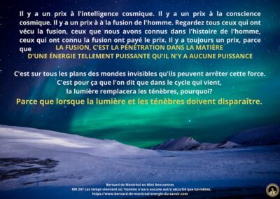 MR-207 : Les temps viennent où l&rsquo;homme n&rsquo;aura aucune sécurité que lui-même