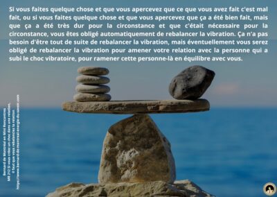 MR-212 : Si vous créez un choc dans une relation, il faut que vous rebalanciez la relation