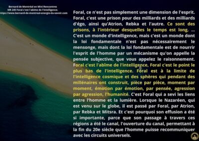 MR-245 : Foral c&rsquo;est l’abîme de l&rsquo;intelligence