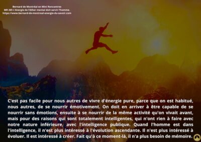 MR-265 : L’énergie de l’ether mental doit servir l’Homme