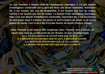 MR-273 : Conscience de son besoin réel