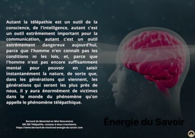 MR-285 : Télépathie, un couteau à deux tranchants