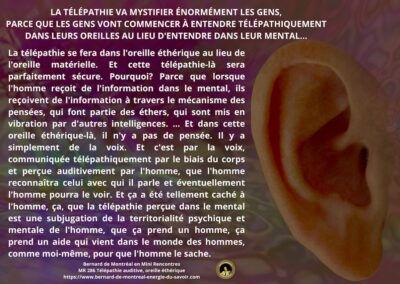MR-286 : Télépathie auditive, oreille éthérique
