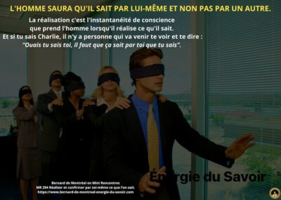 MR-294 : Réaliser et confirmer par soi-même ce que l’on sait