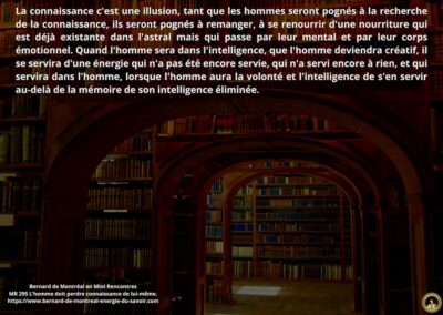 MR-295 : L’homme doit perdre connaissance de lui-même