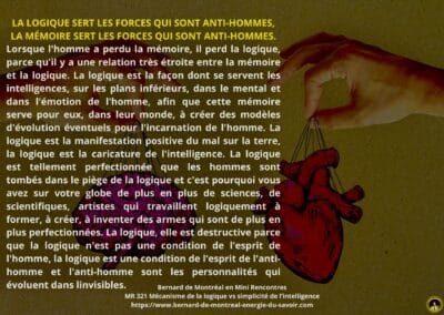 MR-321 : Mécanisme de la logique vs simplicité de l’intelligence