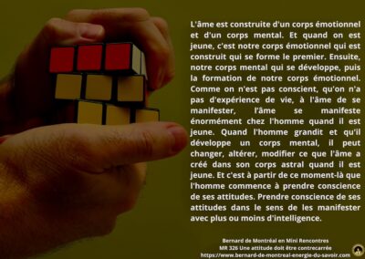 MR-326 : Une attitude doit être contrecarrée