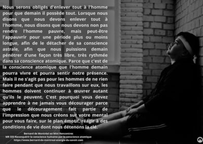 MR-333 : Reconquérir la conscience humaine par la conscience atomique