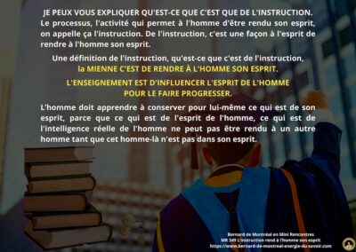 MR-349 : L’instruction rend à l’homme son esprit