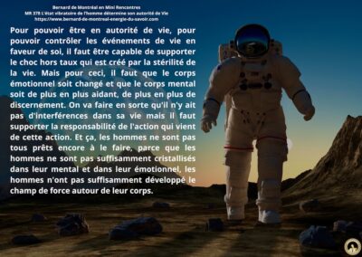 MR-378 : L’état vibratoire de l’Homme détermine son autorité de vie