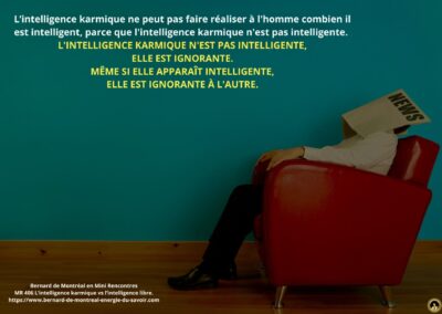 MR-406 : L’intelligence karmique vs l’intelligence libre