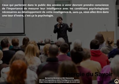 MR-415 : Correspondance entre l&rsquo;intelligence et la matière