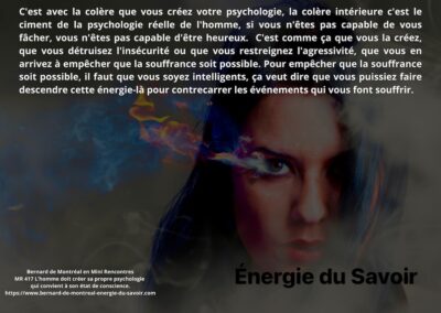 MR-417 : L&rsquo;Homme doit créer sa propre psychologie qui convient à son état de conscience