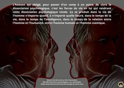 MR-428 : Dissociation psychologique : son mécanisme