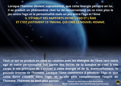 Synthèse vibratoire – MR-20 L’instruction, outil vibratoire de transmutation