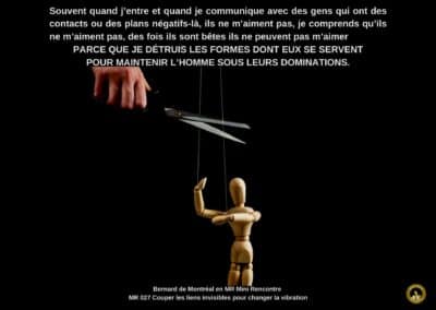 Synthèse vibratoire – MR 027 Couper les liens invisibles pour changer la vibration