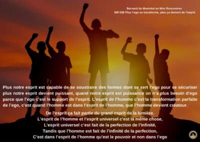 Synthèse vibratoire – MR 038 Plus l’ego se transforme, plus ça devient de l’esprit