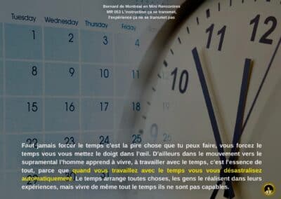 Synthèse vibratoire – MR 053 L’instruction ça se transmet, l’expérience ça ne se transmet pas