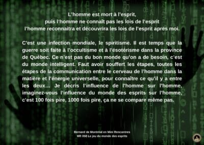 Synthèse vibratoire – MR-058 Le jeu du monde des esprits