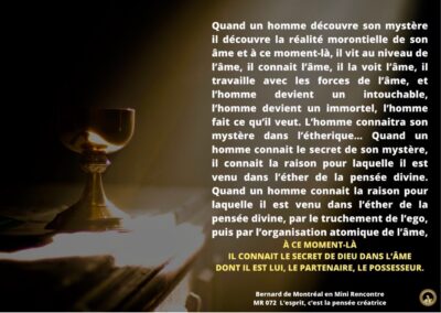 Synthèse vibratoire – MR 072 L’esprit, c’est la pensée créatrice