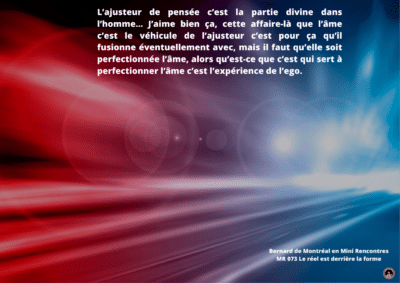 Synthèse vibratoire – MR 073 Le réel est derrière la forme