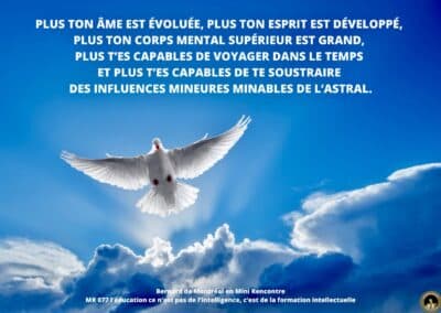 Synthèse vibratoire – MR 077 l’éducation ce n’est pas de l’intelligence, c’est de la formation intellectuelle