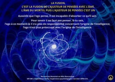 Synthèse vibratoire – MR 085 L’expérience réelle, l’expérience psychologique c’est bien différent.