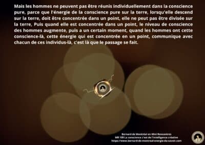 Synthèse vibratoire – MR 109 la conscience c&rsquo;est de l&rsquo;intelligence créative
