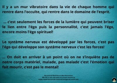 Synthèse vibratoire – MR 125 Le mur vibratoire en chaque homme