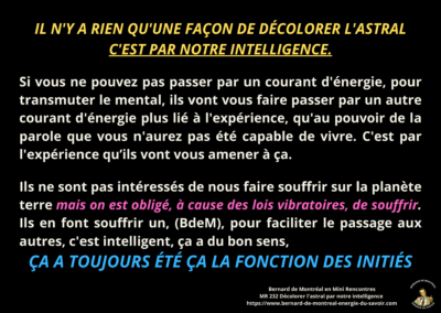 Synthèse vibratoire – MR 232 Décolorer l&rsquo;astral par notre intelligence