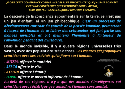Synthèse vibratoire – MR 244 Primauté de l’Esprit humain sur l’invisible.