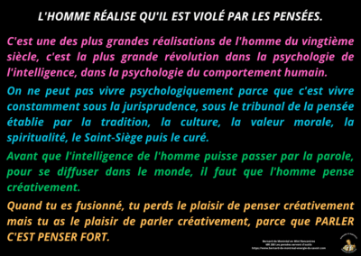 Synthèse vibratoire – MR 280 Les pensées servent d’outils