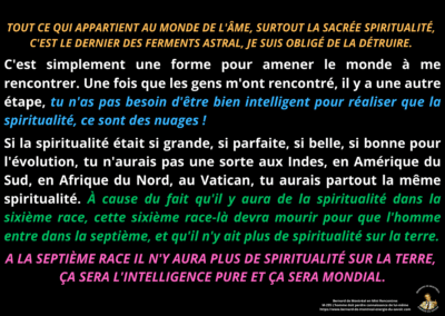 Synthèse vibratoire – MR 295 L’homme doit perdre connaissance de lui-même