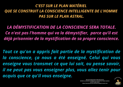 Synthèse vibratoire – MR 304 La conscience intelligente se construit sur le plan matériel, non sur le plan astral