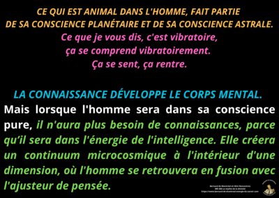 Synthèse vibratoire – MR 307 Sortir de la convention de la connaissance